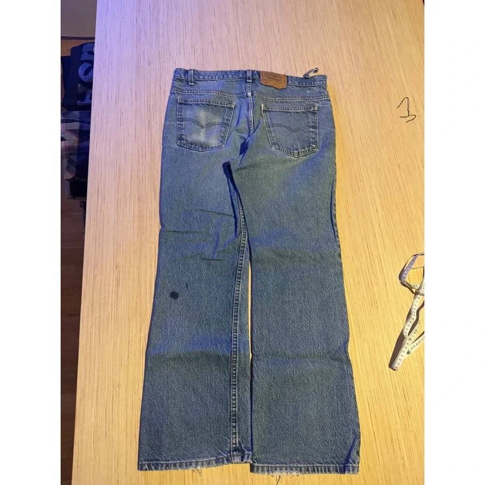 Vintage Levis 517 Orange Tab Mens 36x30 Blue Jeans Bootcut 1980s denim 38